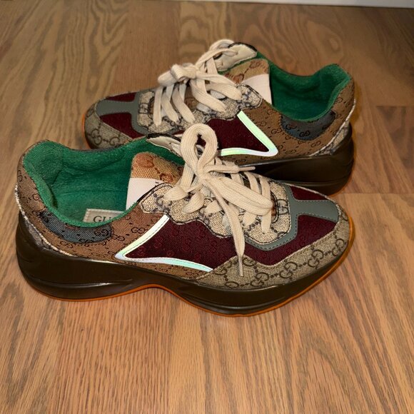 Gucci ShoesGucci Rhython SneakerColor: Brown/TanSize EU 38 US 7.5